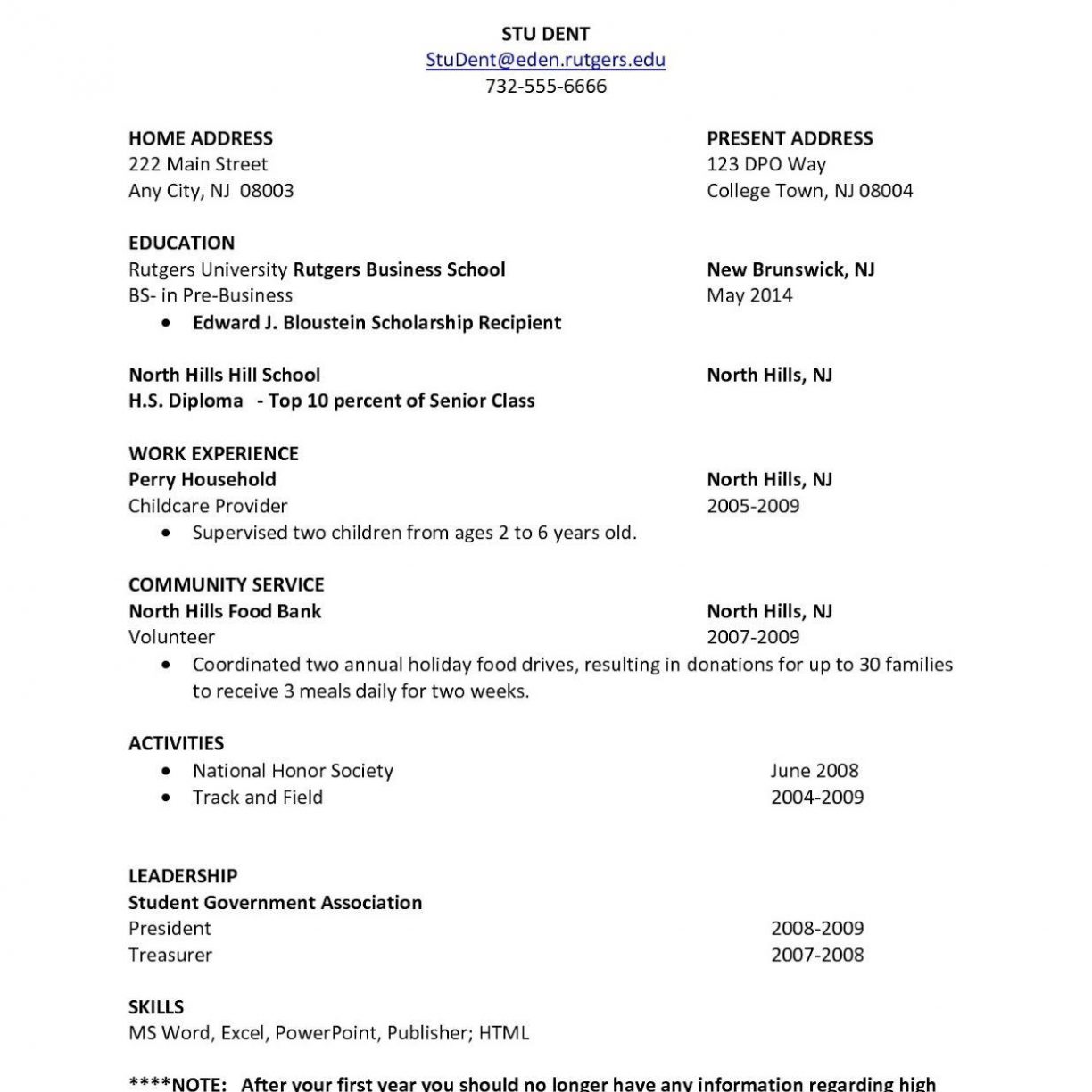 resume sampleor job application download pdfree summer samples