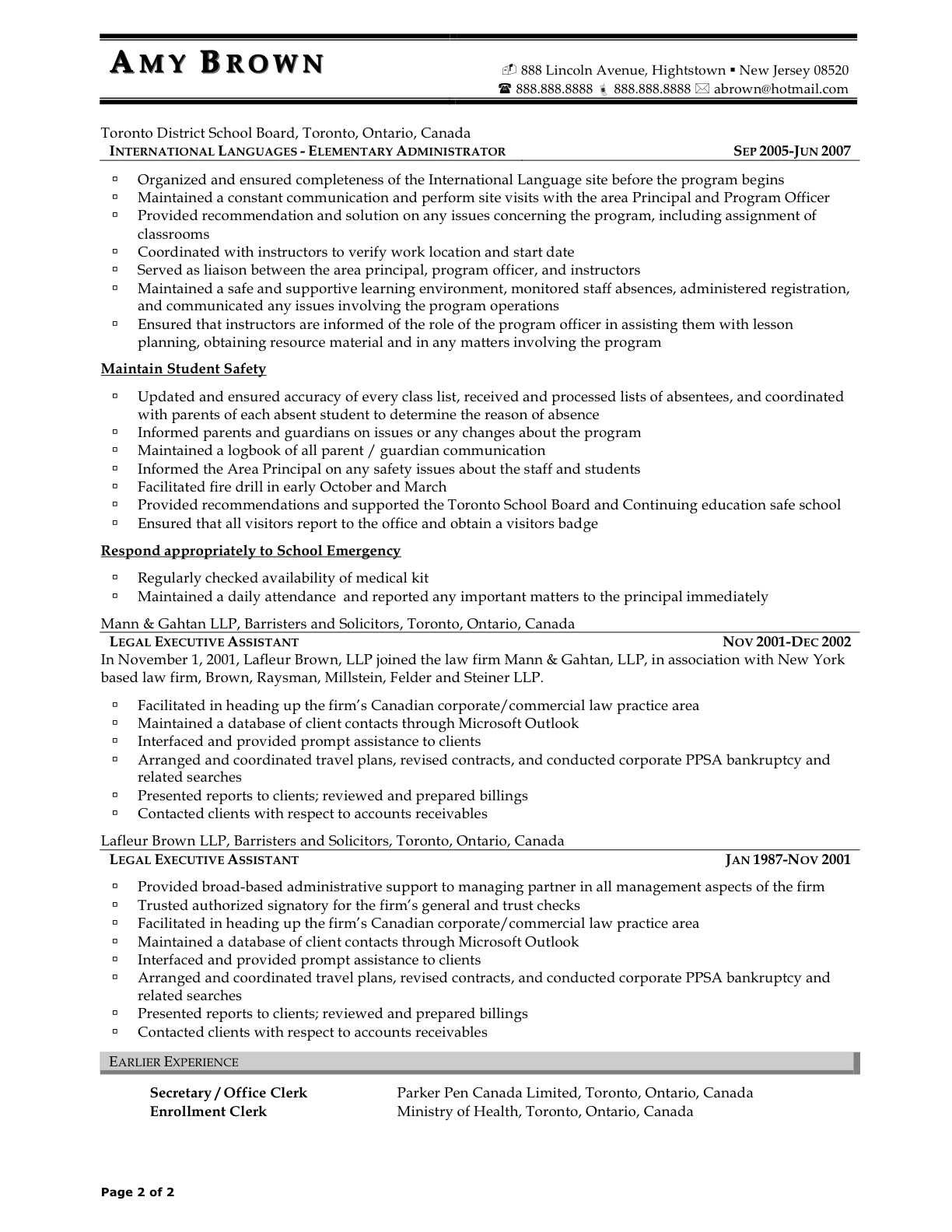 resume for administrative assistant sample administrative assistant