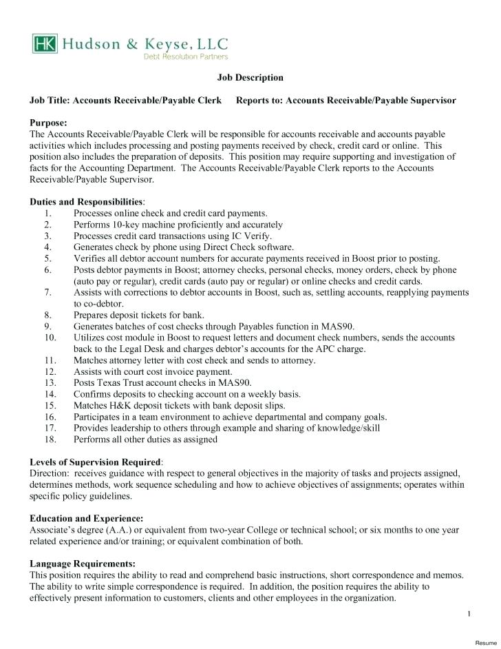 examples of accounts payable resumes resume tutorial pro