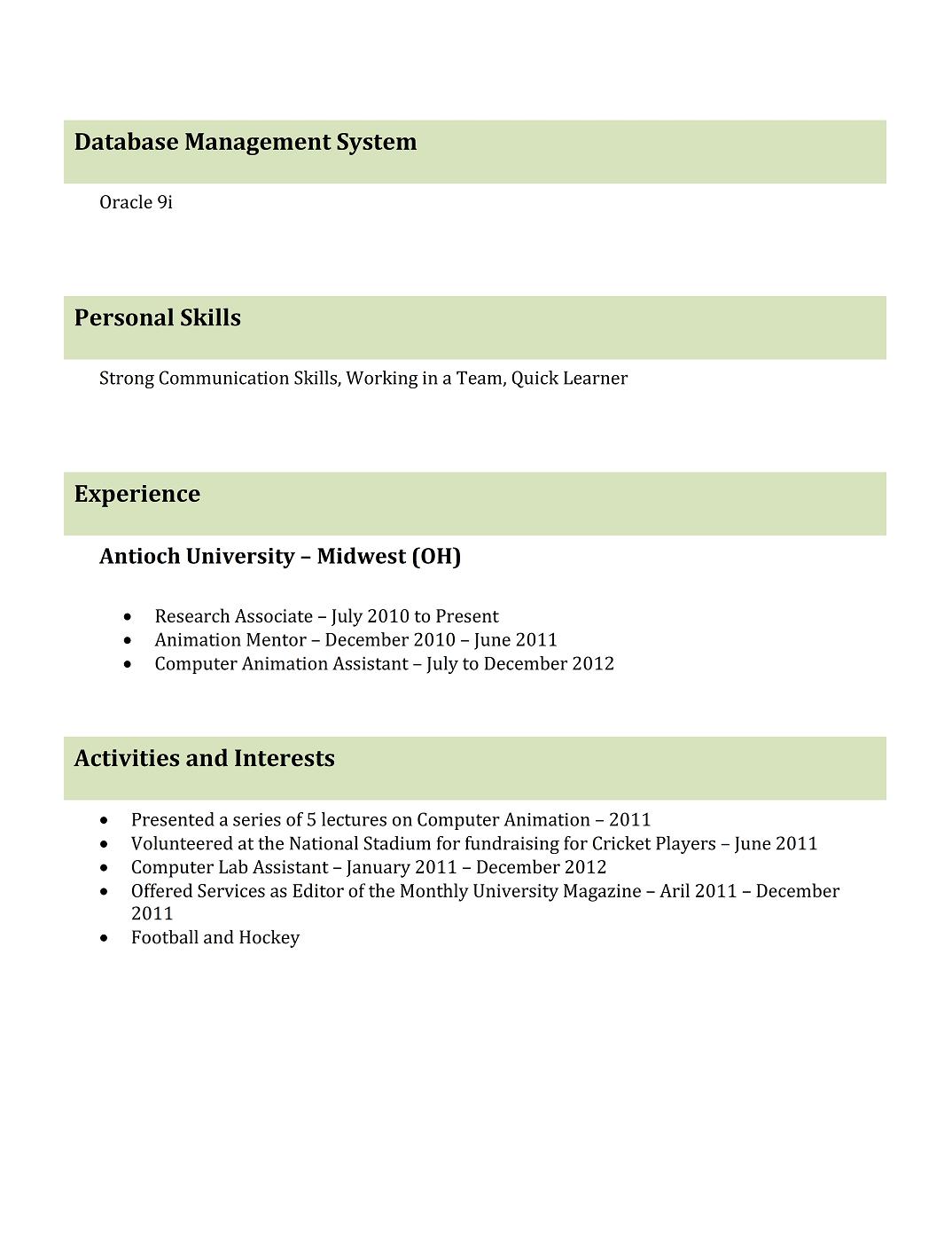 best professional resume templates