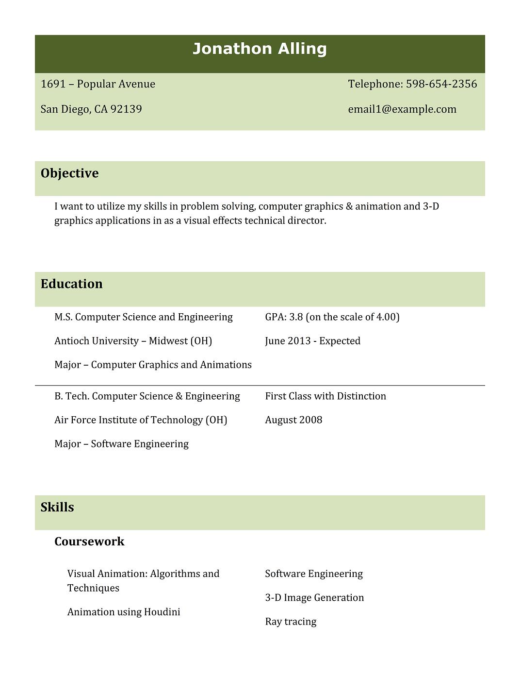 9 best different types of resumes formats sample best professional