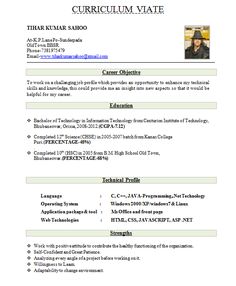 best resume format for freshers niveresume pinterest resume