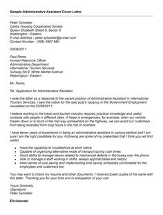 administrative assistant cover letter template cover letter