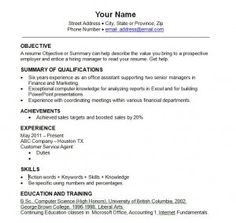 this picture gives you an example of what a resume should look like