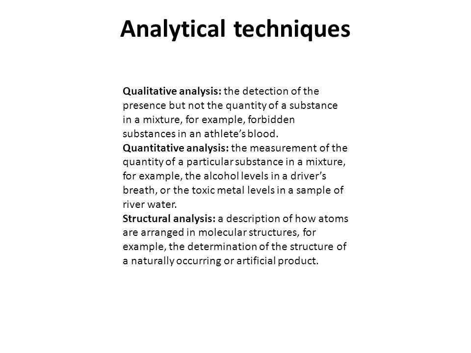 part 1 modern analytical chemistry analytical techniques