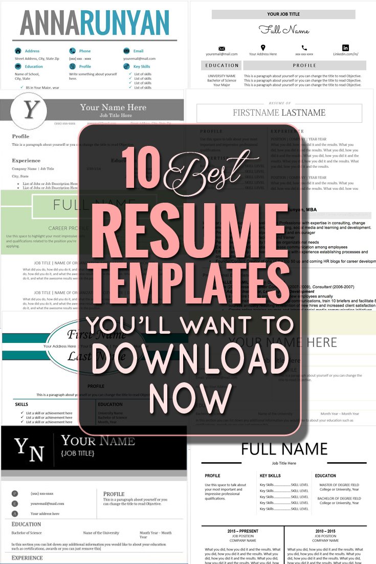 the 10 best resume templates you ll want to download classy career