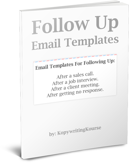 how to write a follow up email that works with templates