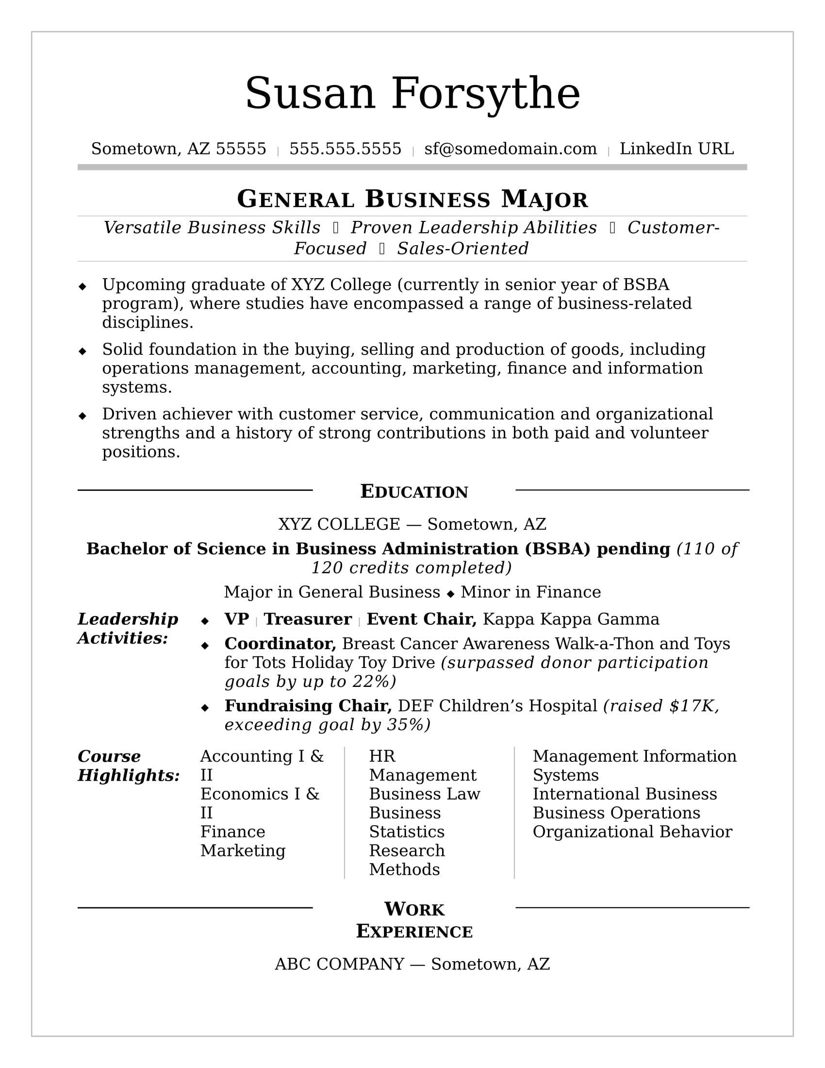 resume sample for college students april onthemarch co