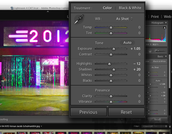 adobe lightroom 4 enters