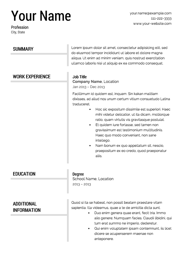 free resume templates download from super resume