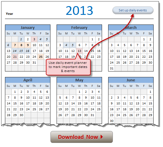 free 2013 calendar download