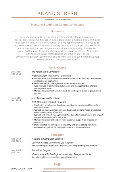 application developer resume samples visualcv resume samples database