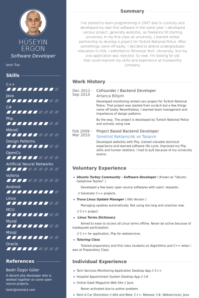 cofounder resume samples visualcv resume samples database