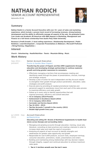 account executive resume samples visualcv resume samples database