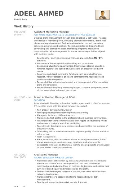 assistant marketing manager resume samples visualcv resume samples