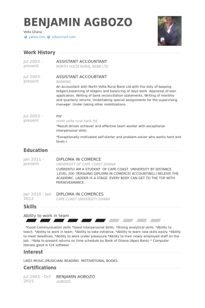 assistant accountant resume samples visualcv resume samples database