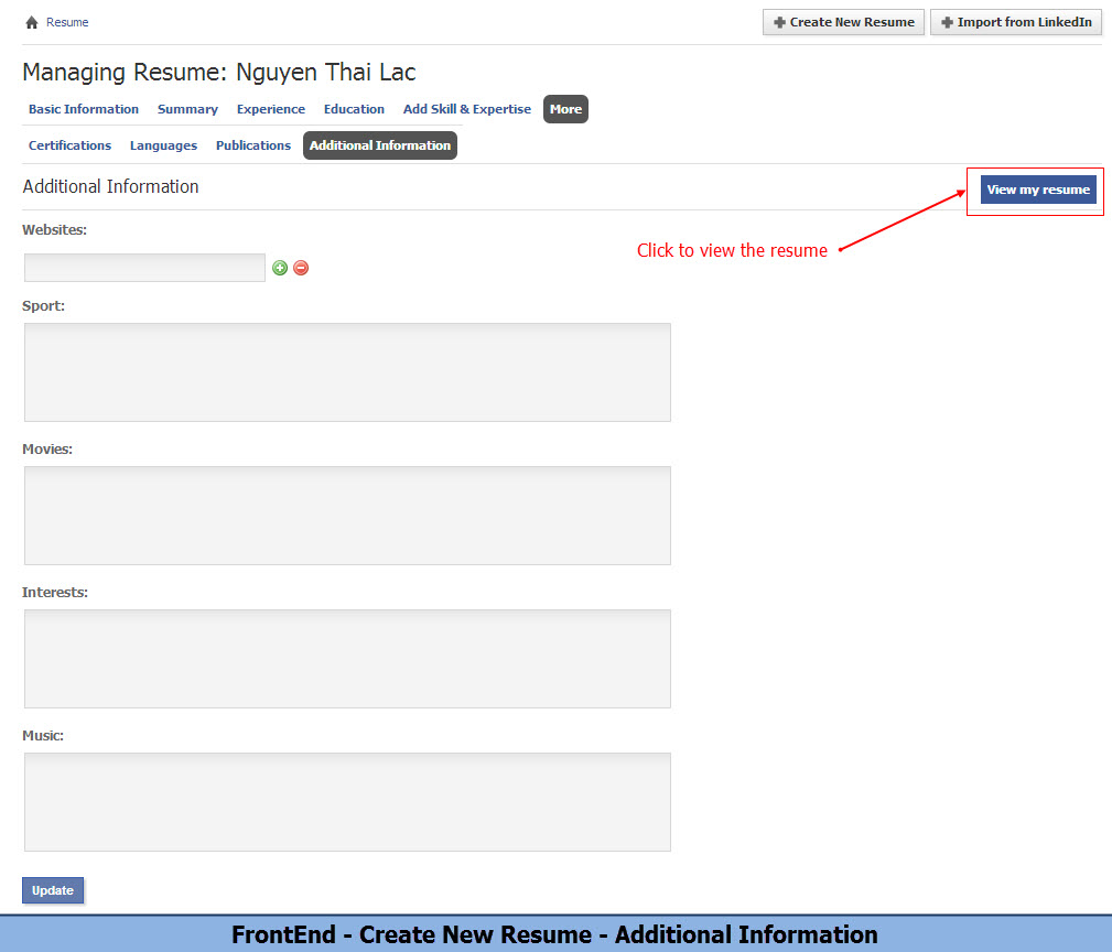 resume module plugin custom design for phpfox younet younetco