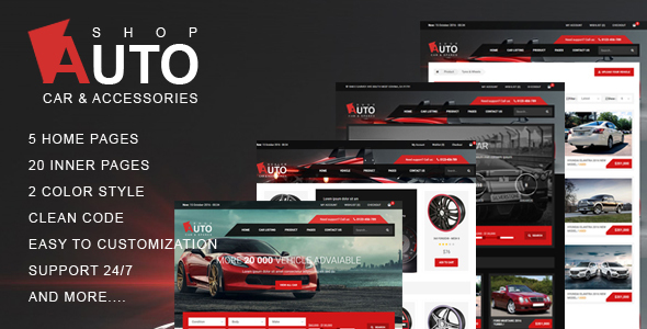 autoshop car accessories html5 template by t3theme themeforest