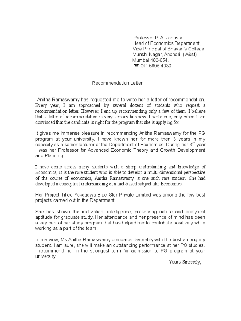 recommendation letter for phd student pdf selo l ink co