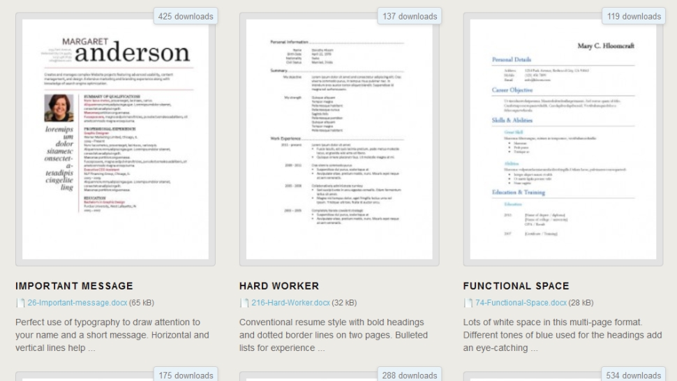 download 275 free resume templates for microsoft word lifehacker