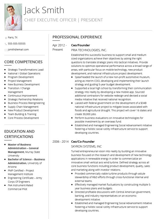 cv examples and live cv samples