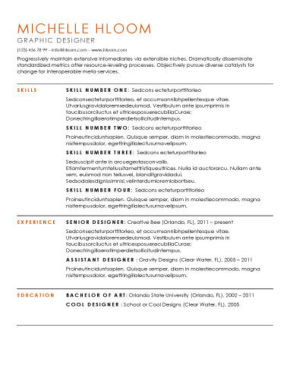 what is the best resume templates