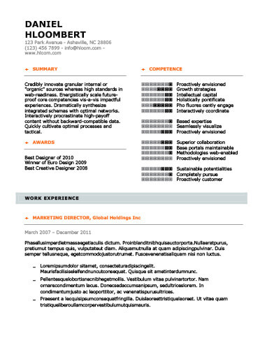 modern resume templates 64 examples free download