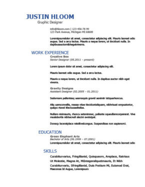ats friendly resume templates format 27 samples