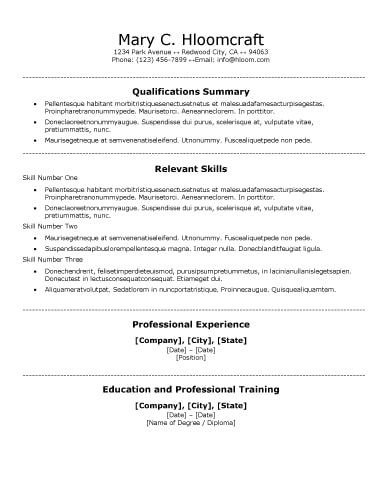 30 basic resume templates