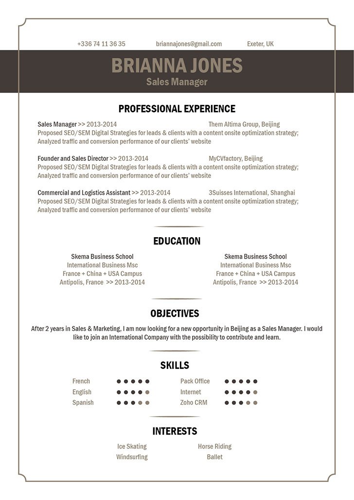 best resume format catchy resume mycvfactory