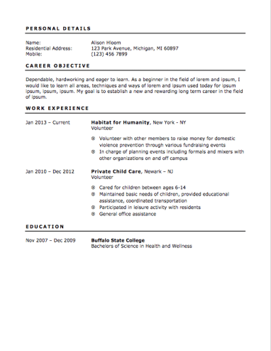 12 free high school student resume examples for teens