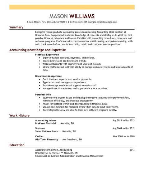 16 amazing accounting finance resume examples livecareer