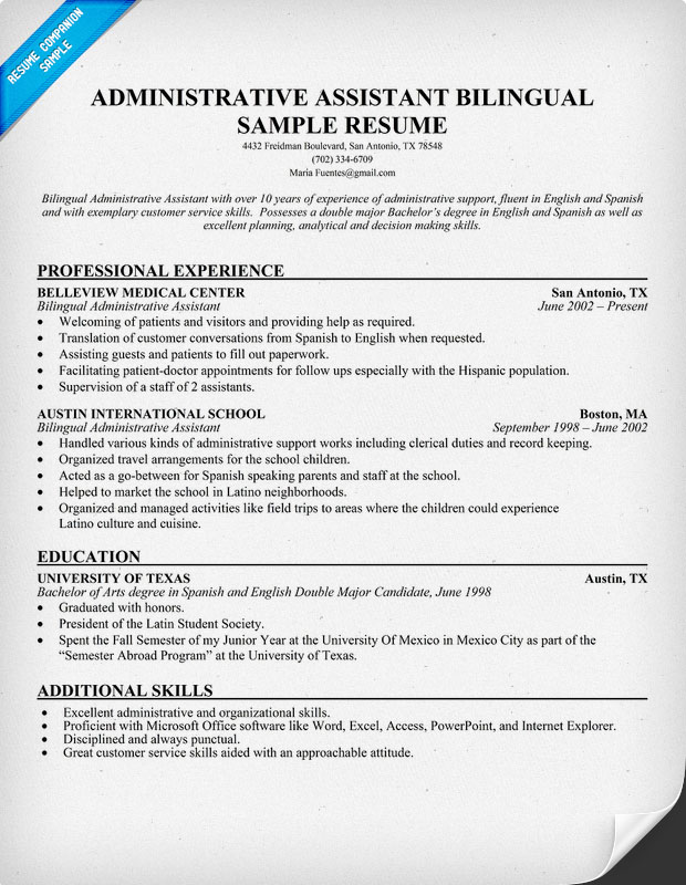 administrative assistant resume example resume badak