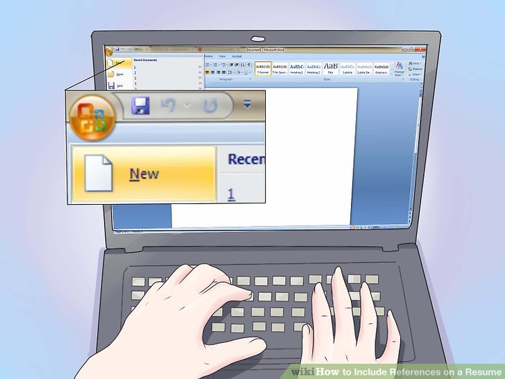 the best way to references on a resume with samples wikihow