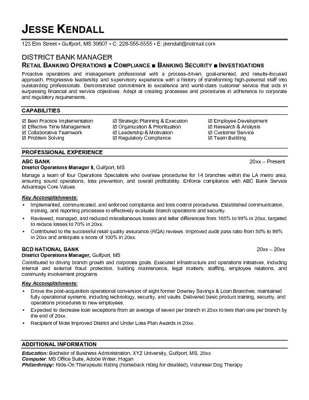 banking resume template commily com
