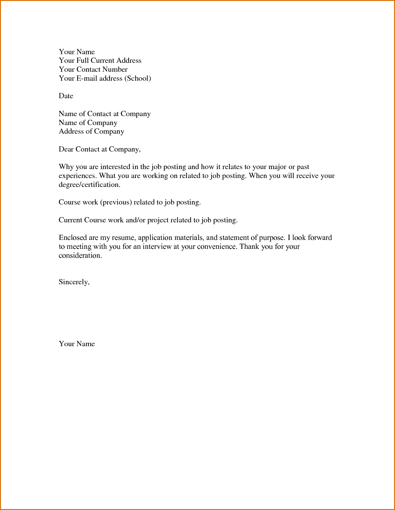 basic cover letter for employment fast lunchrock co