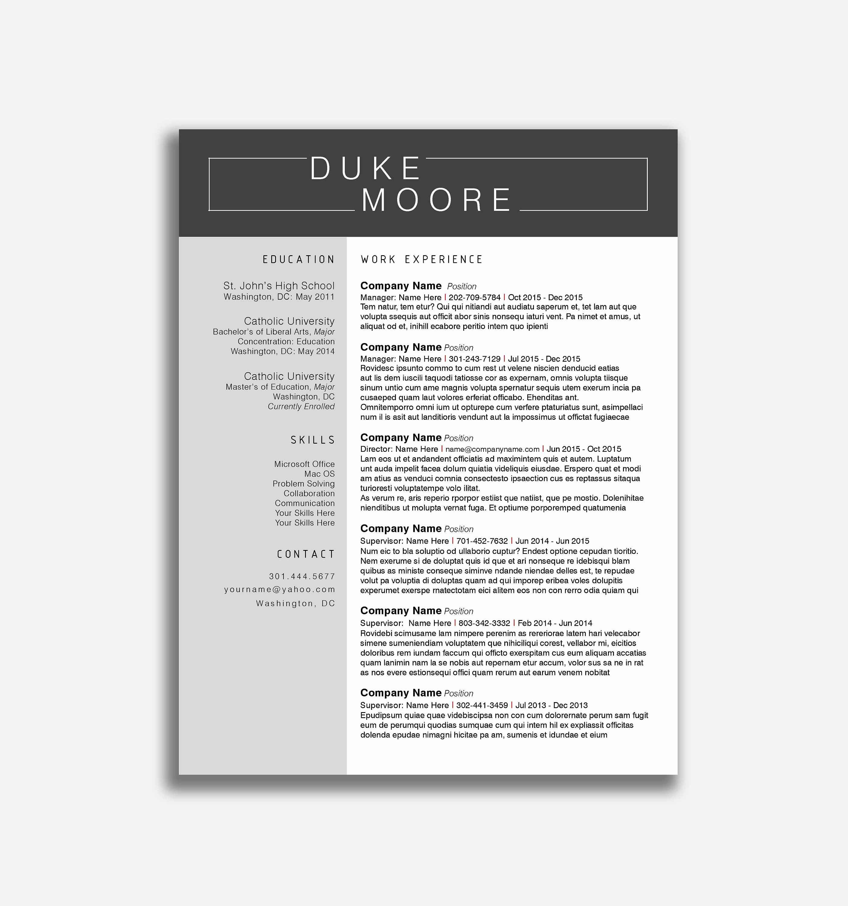 free resume template for mac best free resume templates for macbook