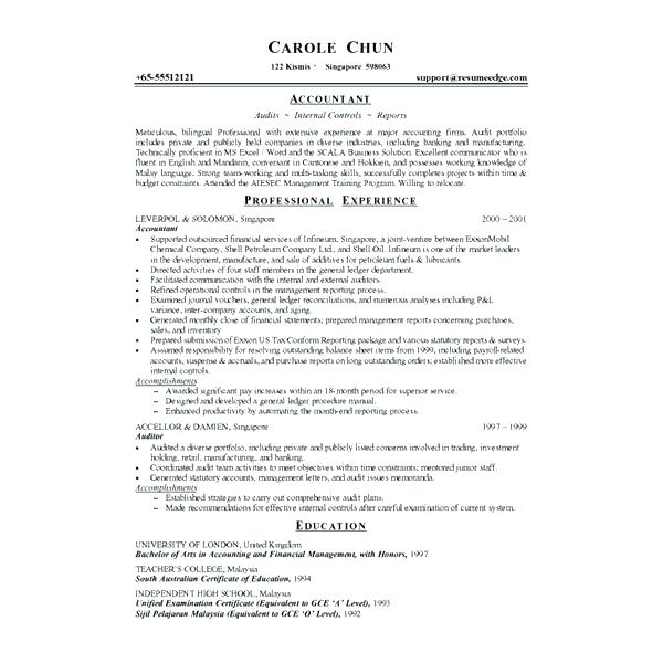accounting resume samples examples of accounting resumes resume