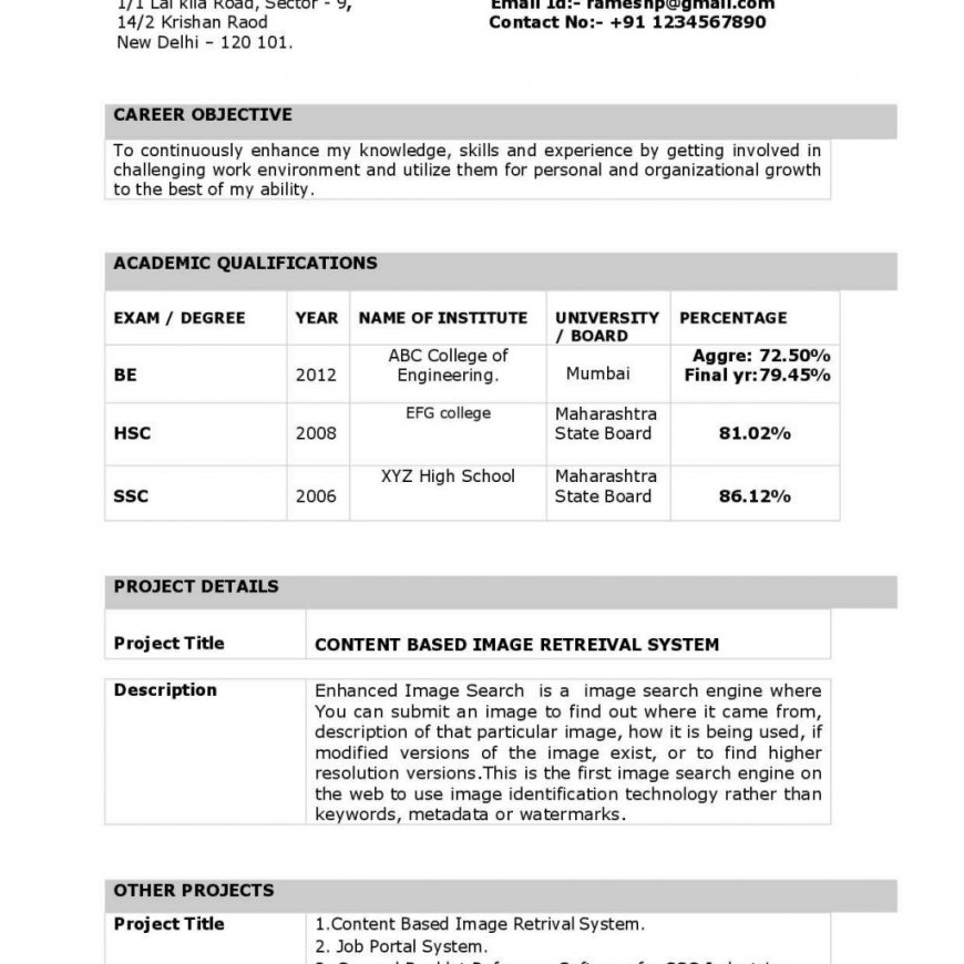 chartered accountant resume format freshers page 2 cv examples in