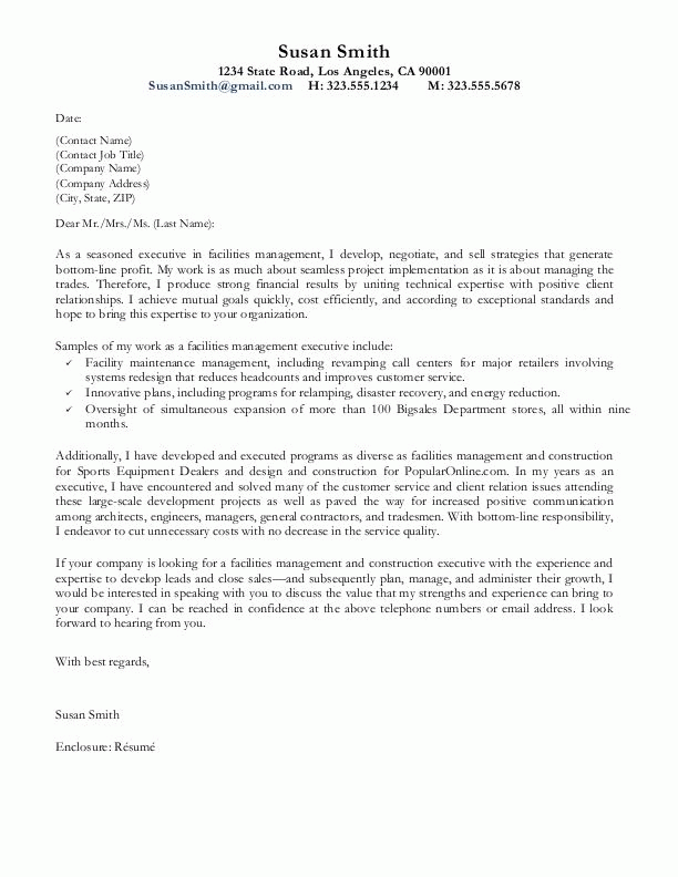really good cover letter examples