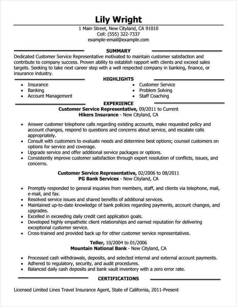 free resume examples by industry job title livecareer