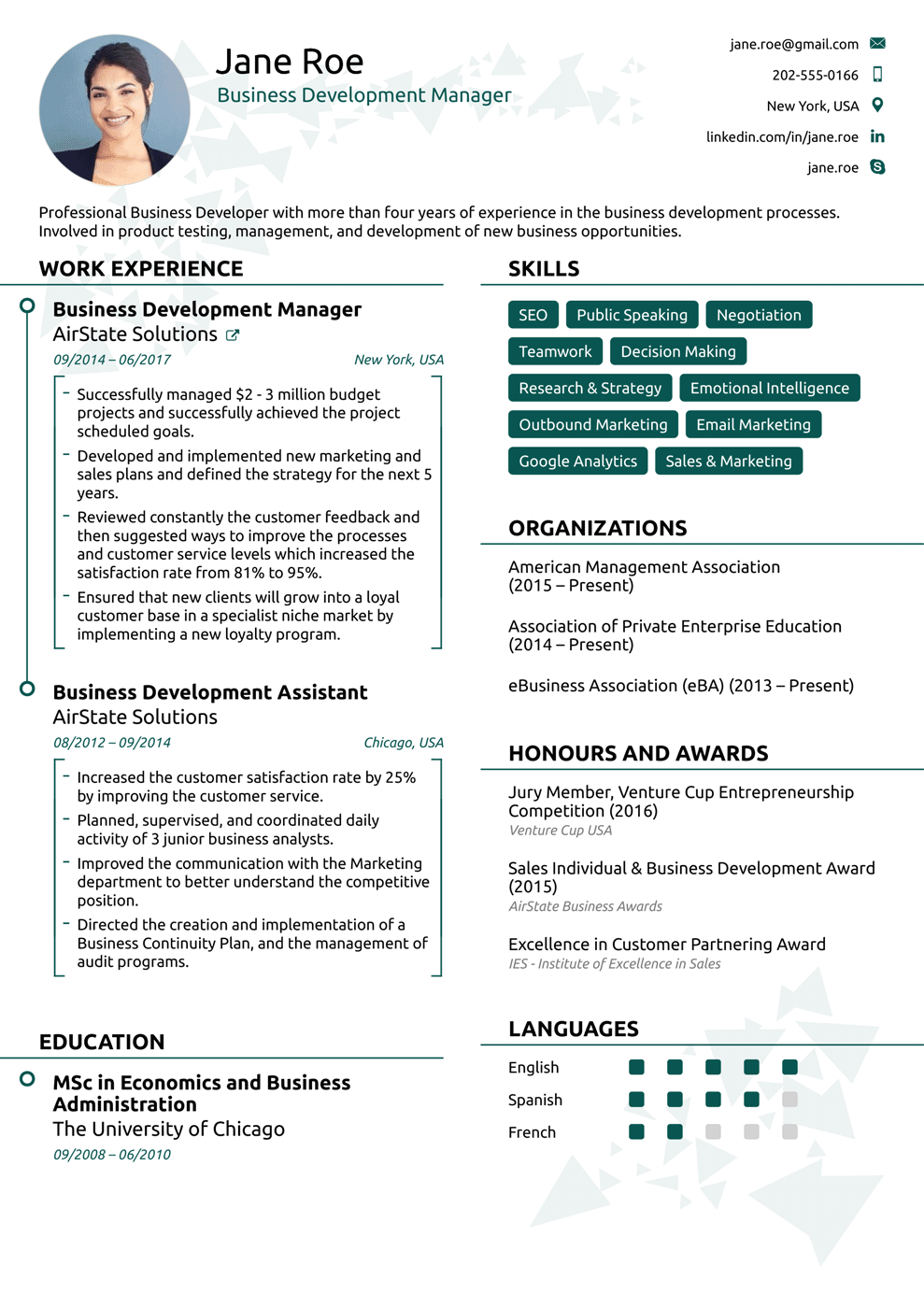 2018 professional resume templates as they should be 8