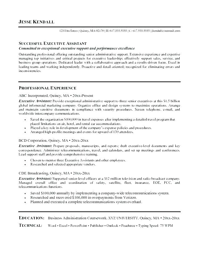 best executive resume examples top executive resumes human resources
