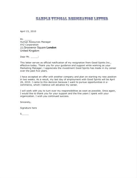 proper resignation letter best photos concept examples samples of