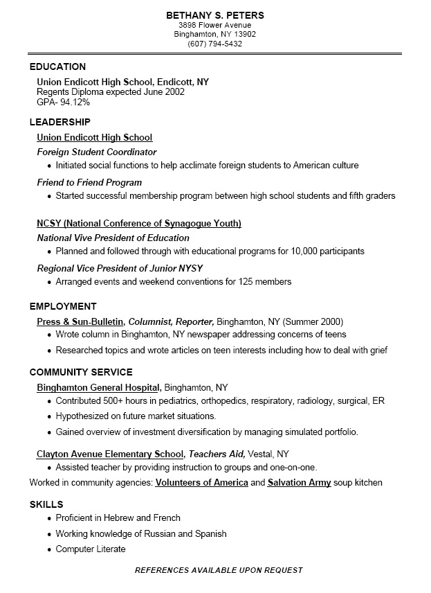 academic resume examples high school tier brianhenry co