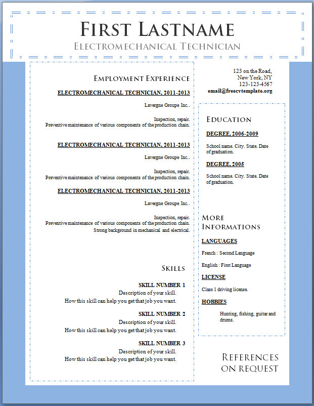 how to use resume template in word free cv template 100 to 106 free