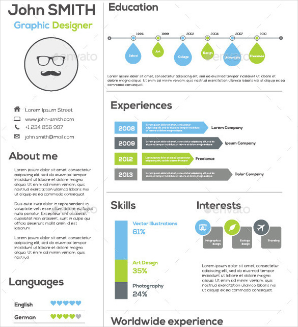 infographic resume template infographic resume template 1214 best