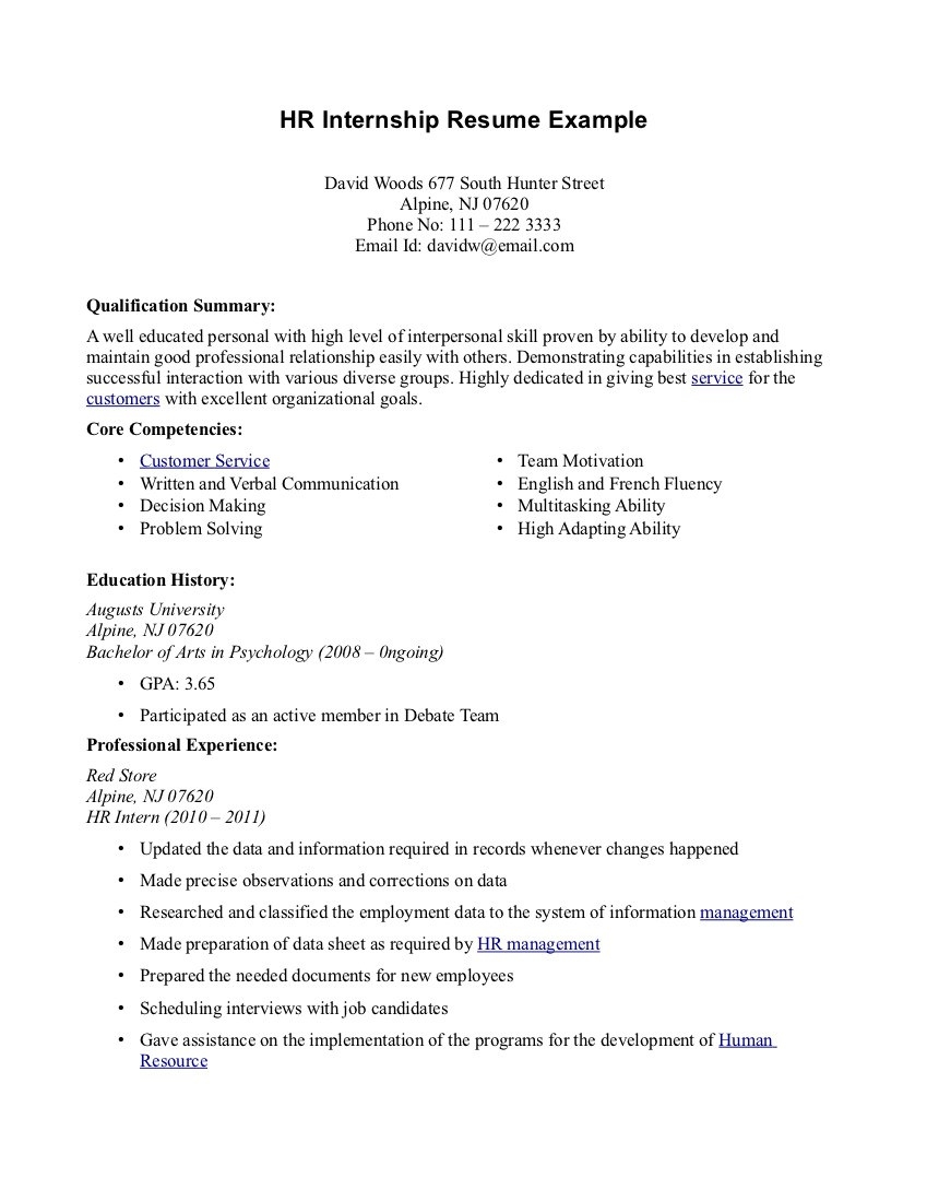 ingenious sample resume for internship 12 sample essay using apa apa
