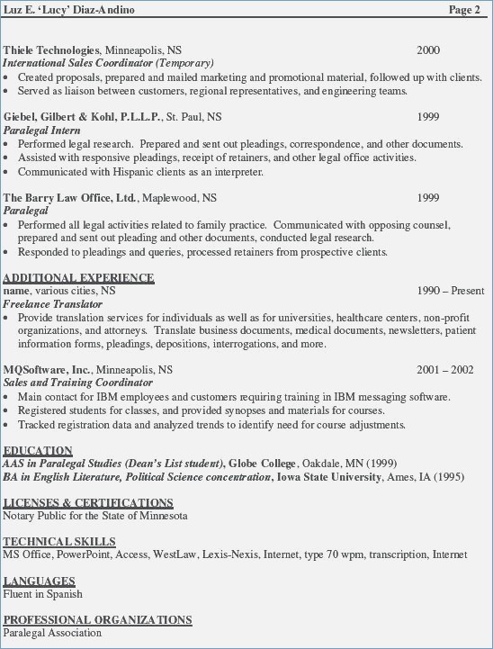 notary public on resume unique additional information in resume