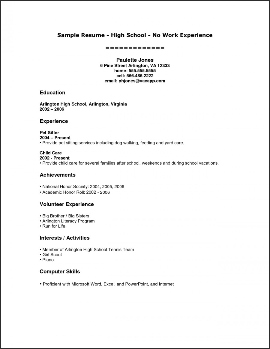 resume templates basic resume template for high school graduate